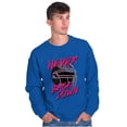 thumbnail image 4 of Football Jock Helmet Never Back Down Men's Big & Tall Crewneck Sweatshirt Brisco Brands 3X, 4 of 5