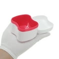 thumbnail image 3 of Unique Bargains 1 Set Braces Box Denture Bath Case Cup with Denture Cleaner Brush Red, 3 of 5