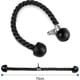 thumbnail image 2 of Portable Tricep Rope, 70cm Nylon Sport Tricep Rope Tricep Rope Pull Rope For Fitness Workout, Biceps, Triceps, Gym Or Home - Black, 2 of 4