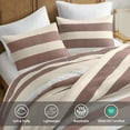 thumbnail image 4 of Regency Heights Twin XL Comforter Set, Reversible Striped Twin Size Comforter Set, Terracotta, 2-Piece, 4 of 10