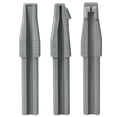 thumbnail image 1 of Raindrops 3Pcs Eyebrow Sharpener Tool Set Grey Plastic Makeup Aid with Stable Duckbill Design, 1 of 8