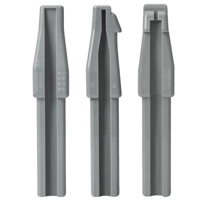 Raindrops 3Pcs Eyebrow Sharpener Tool Set Grey Plastic Makeup Aid with Stable Duckbill Design