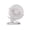 White, variant on 6 Inch Clip Fan with 3 Speeds Strong USB Airflow, ZzCityTK Portable Mini Mute Clip Fan 360 Degree Rotation, Small Quiet Desk Fan for Office Bedroom Travel with Rechargeable Battery, White