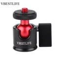 thumbnail image 2 of Ball Head, Metal 360 Degree Swivel 1/4 Inch Screw Mount for DSLR Camera, Mobile Phone Fill Light, Flash Lamp, 2 of 7