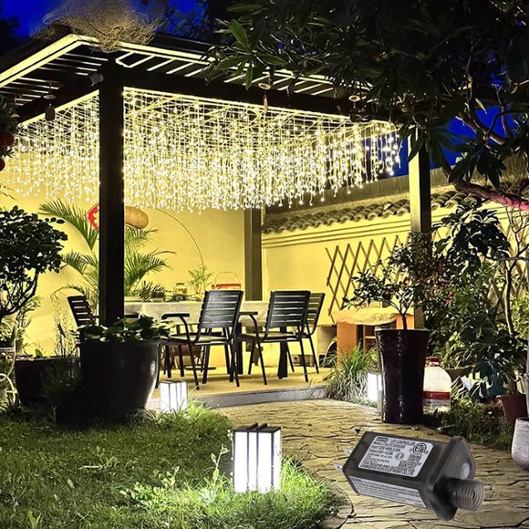 Luces de Hadas en Forma de Carámbano ZIMINGU 10 m 400 LED 8 Modos IP44