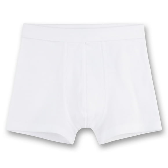Sanetta Pantalón corto para Niños - Pantalón, Calzoncillos, Organic Cotton, 104-176, color sólido Blanco 128 (6-7 Years)