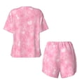 thumbnail image 5 of Lsque Breast Cancer Awareness Women's Short-Sleeved Pajama Set - 2 Piece Soft and Lightweight Sleepwear Set-, 5 of 9