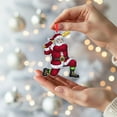 thumbnail image 3 of ViciArt Santa Baseball Christmas Ornament – Sports Themed Holiday Tree Hanging Decoration, 3 of 4