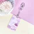 thumbnail image 3 of Xeyise ID Badge Holder with Retractable Reel Exquisite Pattern Easy to Use Vertical Name Key Card Holder Case, 3 of 8
