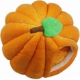 thumbnail image 6 of Pumpkin Pet Bed for Cats and Small Dogs, Semi-Enclosed Indoor Cat House with Soft Warm Plush, Winter Dog Bed Cave Basket for Kittens, 15"x15"x13", 6 of 6