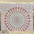 thumbnail image 1 of Mandala de pared con diseño de pavo real de Bless International, 137 x 152 cm, 1 of 8