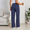 thumbnail image 3 of VV AVEORS Womens Wide Leg Sweatpants Vintage Sweat Pants with Pockets Drawstring Elastic Waisted Trousers Navy XL, 3 of 3