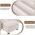 thumbnail image 6 of HD JUNTUNKOR Oversized Modular Corduroy U-Shaped 7 Seat Sectional Sofa Couch with Ottoman and 3 Pillows for Living Room, Beige, 6 of 11