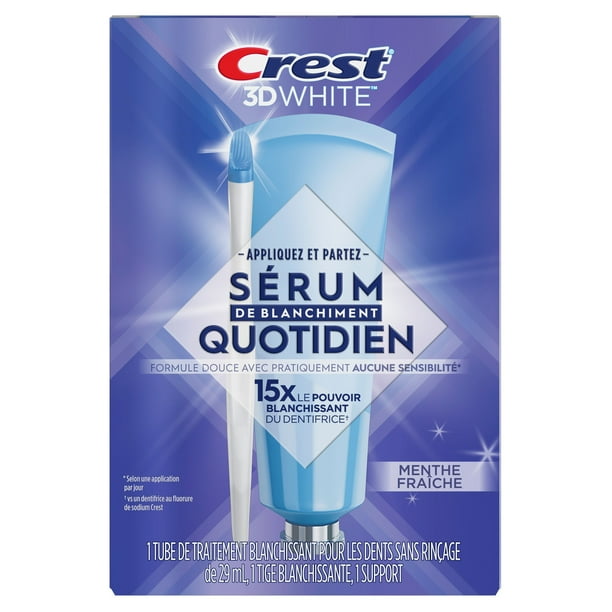 Crest 3DWhite Daily Whitening Serum Fresh Mint, Leave-on