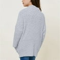 thumbnail image 6 of Posijego Girls Fleece Cardigans Long Sleeve Fuzzy Open Front Soft Cardigan Jacket Outerwear with Pockets, 6 of 7