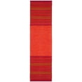 thumbnail image 2 of SAFAVIEH Montauk Ben Striped Soft Braided Cotton Runner Rug, Orange/Red, 2'3" x 8', 2 of 5
