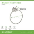 thumbnail image 5 of Symmons 583TRMB Braston 6" Wall Mounted Towel Ring - Black, 5 of 7