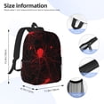 thumbnail image 5 of Goofa Red Spider On The Web Pattern Lightweight Student Backpack for School, Water-Resistant, Adjustable Straps, Fits 15" Laptop, Multiple Pockets for Books, Accessories, 5 of 6