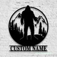 thumbnail image 4 of Craftnamesign Custom Bigfoot Metal Wall Art Led Light, Personalized Metal Sasquatch, 4 of 5