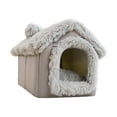 thumbnail image 2 of Casa para perros, carpa cerrada para interiores, suministros para mascotas, espacio versátil y cómodo para perros pequeños, desmontable, lavable, con Gris M, 2 of 8