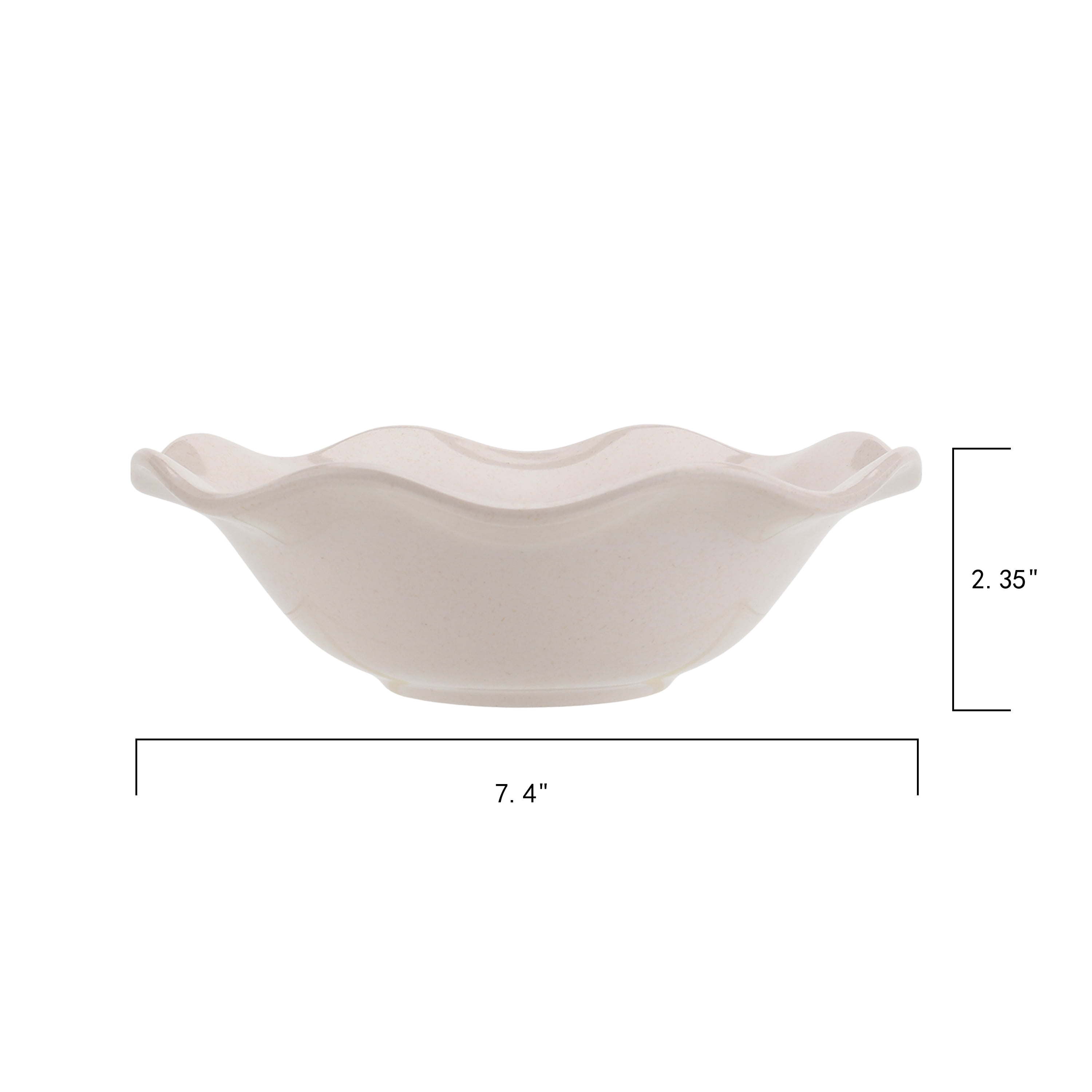 Just Feed Me by Jessie James Decker 12-Piece Bamboo-Melamine Scalloped Dinnerware Set