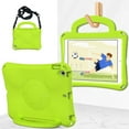 thumbnail image 3 of SaniMore for iPad 10.2 inch 9th/8th/7th Generation (2021/2020/2019) Case, Shockproof Full-Body Handle Stand Tablet Protective Kids-friendly Lightweight Cover, Green, 3 of 6