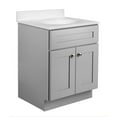 thumbnail image 5 of Design House Brookings Solid Wood 24" Fully Assembled 2-Door Shaker Bathroom Vanity Cabinet, Sherwin Williams® Gray, 5 of 17