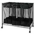 thumbnail image 1 of Organisateur de Rangement Triple et Trieur de Lessive, Noir, 1 of 1
