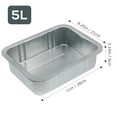 thumbnail image 2 of CRILSTYLEO 5L Steel Oil Drain Pan for Car Maintenance, Waste Oil Collector Tool for Auto Repair, 2 of 8