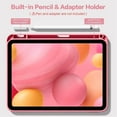 thumbnail image 4 of GEAK Compatible with iPad (A16) 11th Generation Case 11 Inch, iPad 10th Generation Case 10.9 Inch with Pencil Holder, Auto Wake/Sleep, Pink, 4 of 8