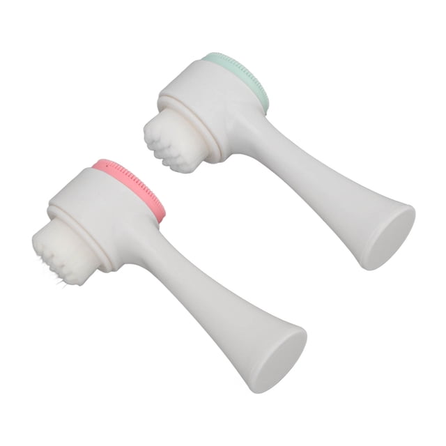 Cepillo De Lavado De Cara, Cepillo Limpiador Facial De Limpieza De Aceite De Suciedad De Masaje Facial 2 Piezas Para Limpieza