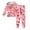 Pink, variant on WOYY Toddler Girls Pajamas 67 Print Cozy Long Sleeve Top Pants Loungewear Set, Sizes 2-3T