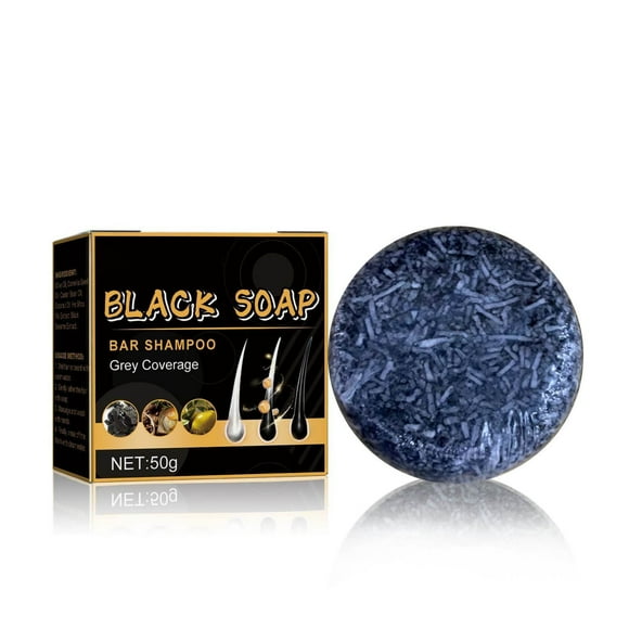 HHBEAUTY Gray Hair Reverse Bar Soap, Mane Gray Reverse Bar for Men Women Black Soap for Gray Hair Coverage, Natural Darkening Shampoo Soap for Hair Hydrating & Moisturizing Vegan, pH balanced