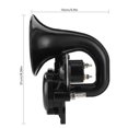 thumbnail image 2 of Universal Black 12/24V 120dB Snail Horn for Car Truck Bus Van Train, 2 of 4