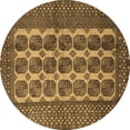 thumbnail image 1 of Ahgly Company Indoor Round Southwestern Brown Country Area Rugs, 8' Round, 1 of 4