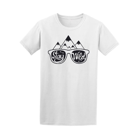 Stay Wild Cool Graphic Quote Tee Men's -Image by Shutterstock