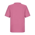 thumbnail image 4 of Kids Boys Short Sleeve Henley T-Shirt Hot Pink | Polyester Moisture Wicking Shirt with Pocket | Relaxed Fit Casual Top for Boys 5-15 Years,Size 5-6 T, 4 of 9