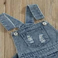 thumbnail image 4 of Combinaison d'Été Enfant en Bas Âge Sling Sans Manches Couleur Unie / Léopard Imprimé Bretelles Shorts, 4 of 7