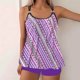 thumbnail image 1 of Trajes de baño tankini para mujer Trajes de baño vintage estampados para mujer Trajes de baño conservadores Traje de baño bikini con falda de playa estampada para mujer, 1 of 5