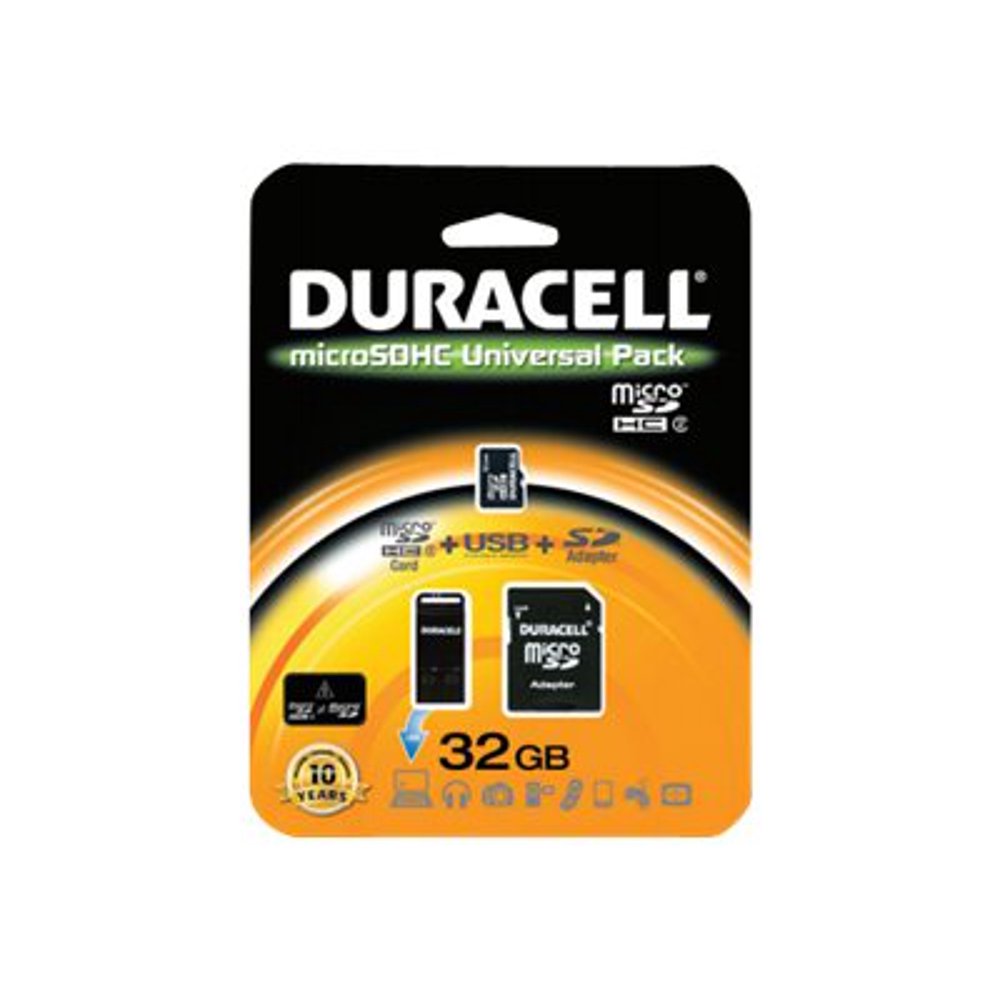 Duracell Universal pack Flash memory card (microSDHC to SD adapter