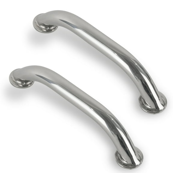 Five Oceans Boat Grab Handle, 2 Pack 9 Inch Stainless Steel Marine Handrail for Pontoon, Fishing Boats, Bass Boats, Sport Boats, Sportyachts, Sailboats FO577-M2