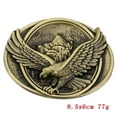 thumbnail image 3 of Vintage Men Western Cowboy Men‘s Leather Belt Buckle Metal Eagle Pattern, 3 of 5