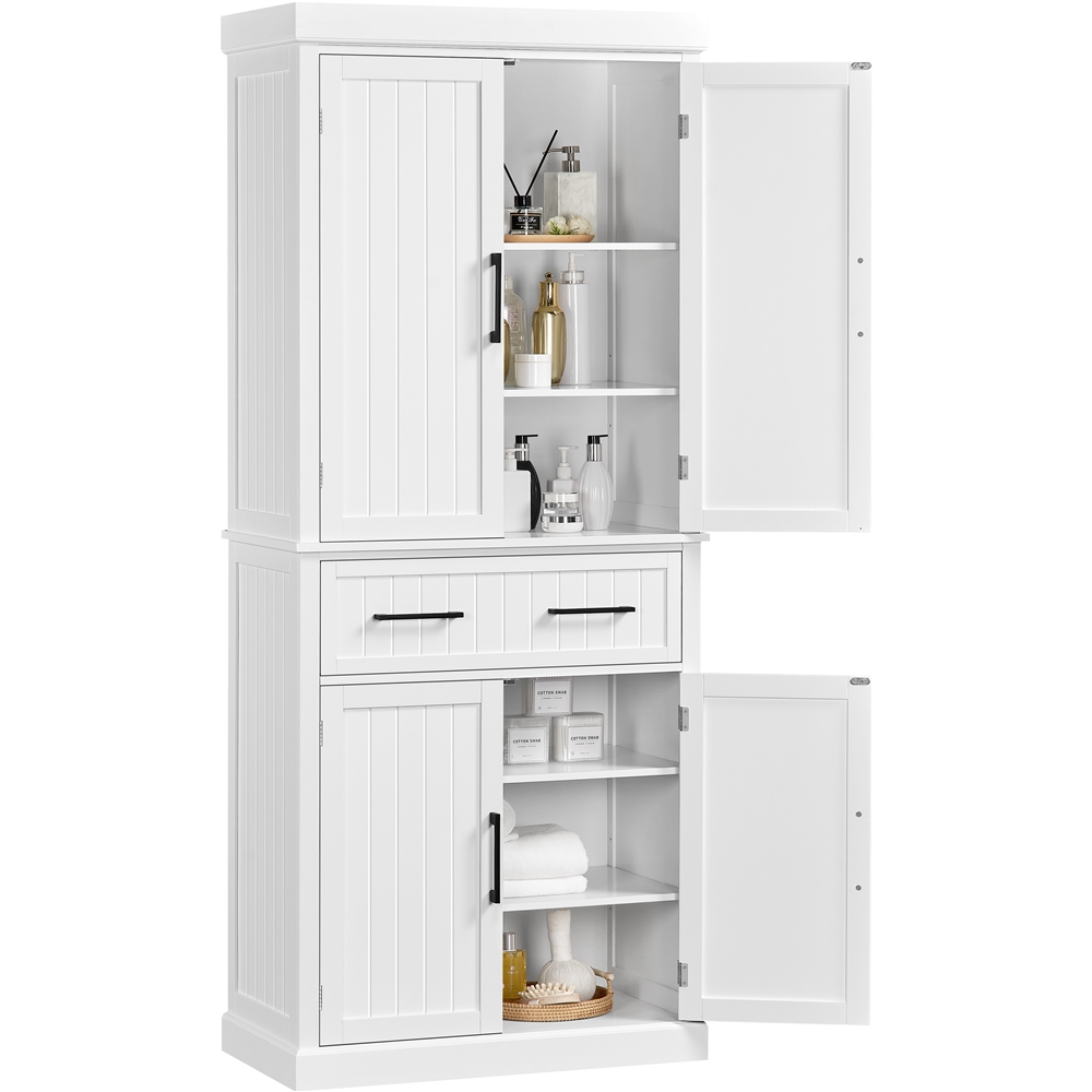 Yaheetech 72.5'' H Kitchen Pantry Cabinet with Doors and Adjustable Shelves for Kitchen, White - image 5 of 12