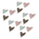 thumbnail image 3 of Parches para planchar 15 piezas parche brillante en forma de corazón elegante multiusos para manualidades DIY ANGGREK Otros, 3 of 8