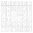 thumbnail image 1 of Plantillas de Letras y Números Uxcell de 4 pulgadas, Set Reutilizable de Plantillas de Números y Letras de 5" de Ancho, Paquete de 36, 1 of 7