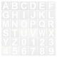 thumbnail image 1 of Plantillas de Letras y Números Uxcell de 4 pulgadas, Set Reutilizable de Plantillas de Números y Letras de 5" de Ancho, Paquete de 36, 1 of 7