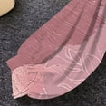 thumbnail image 4 of Htigea Women's Chiffon Cardigan Long Sleeve Sheer Shrugs Casual Tie Open Front Shawl Top Boho Beach Cover Ups Pink S, 4 of 6