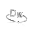 thumbnail image 1 of RXIRUCGD Rings Exquisite Fashion 26 English Alphabet Style Ring Letter Fashion Copper Ring, 1 of 1