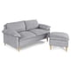 thumbnail image 3 of Sofá Cama Makora Remmy Gris Claro Velvet Memory Foam con Respaldo Reclinable, 3 of 8