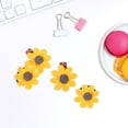 thumbnail image 3 of Hytrove 6Pcs Girl Student Hair Barrettes Cloth Yellow Use, 3 of 7